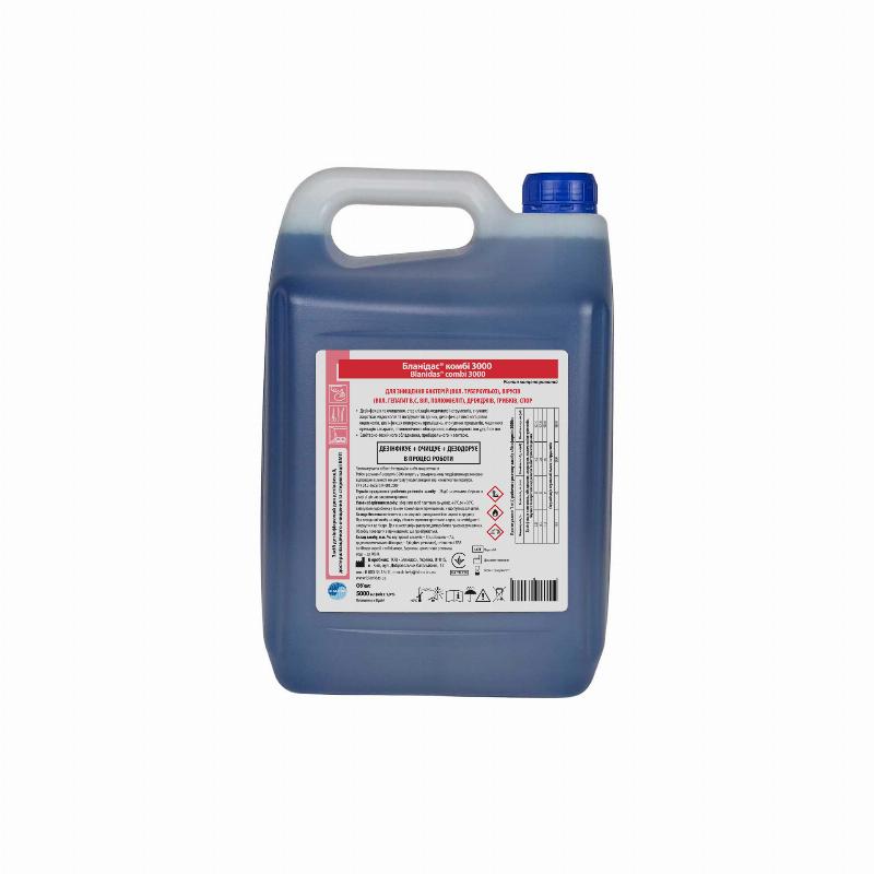 Засіб дезінфікуючий для дезінфекції, достерилізаційного очищення та стерилізації виробів медичного призначення«Бланідас комбі 3000(Blanidas combi 3000),5000 мл